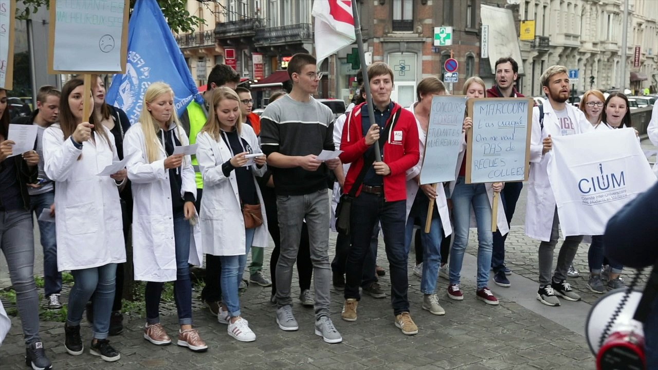 Manif étudiants médecins