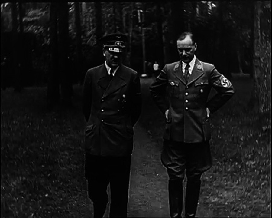 Adolf Hitler with Alfred Rosenberg, 1941