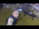 'The Gator Crusader' Goes for a Swim With His Alligators