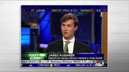 Rare Video of Jared Kushner Speaking | John Oliver