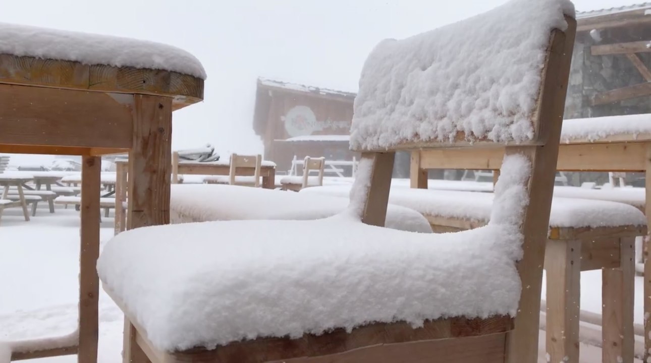 De la neige à Tignes le 11 août 2017