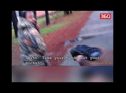 Polici filmon ne kamera momentin kur qellohet me pistolete (360video)