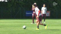 Calibrados! Hernanes e Jucilei acertam belos chutes em treino do São Paulo