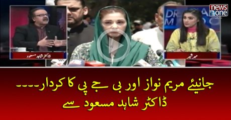 Janiye #MaryamNawaz Aur #BJP Ka Kirdar... #Dr ShahidMasood Sey