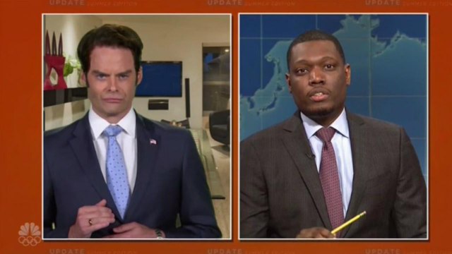 Bill Hader Portrays Anthony Scaramucci on 'SNL: Weekend Update Summer Edition' | THR News