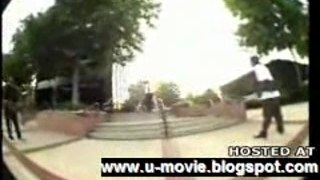 Security Guard Takes on a Group of Trespassing Skaters