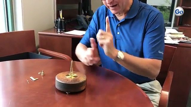 Former University of South Carolina Upstate Chancellor Tom Moore talks about the sundial m