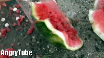 ماذا يحدث لو إنفجرت علبة الكولا في البطيخة؟!? (لايفوتك إيش النتيجة??)