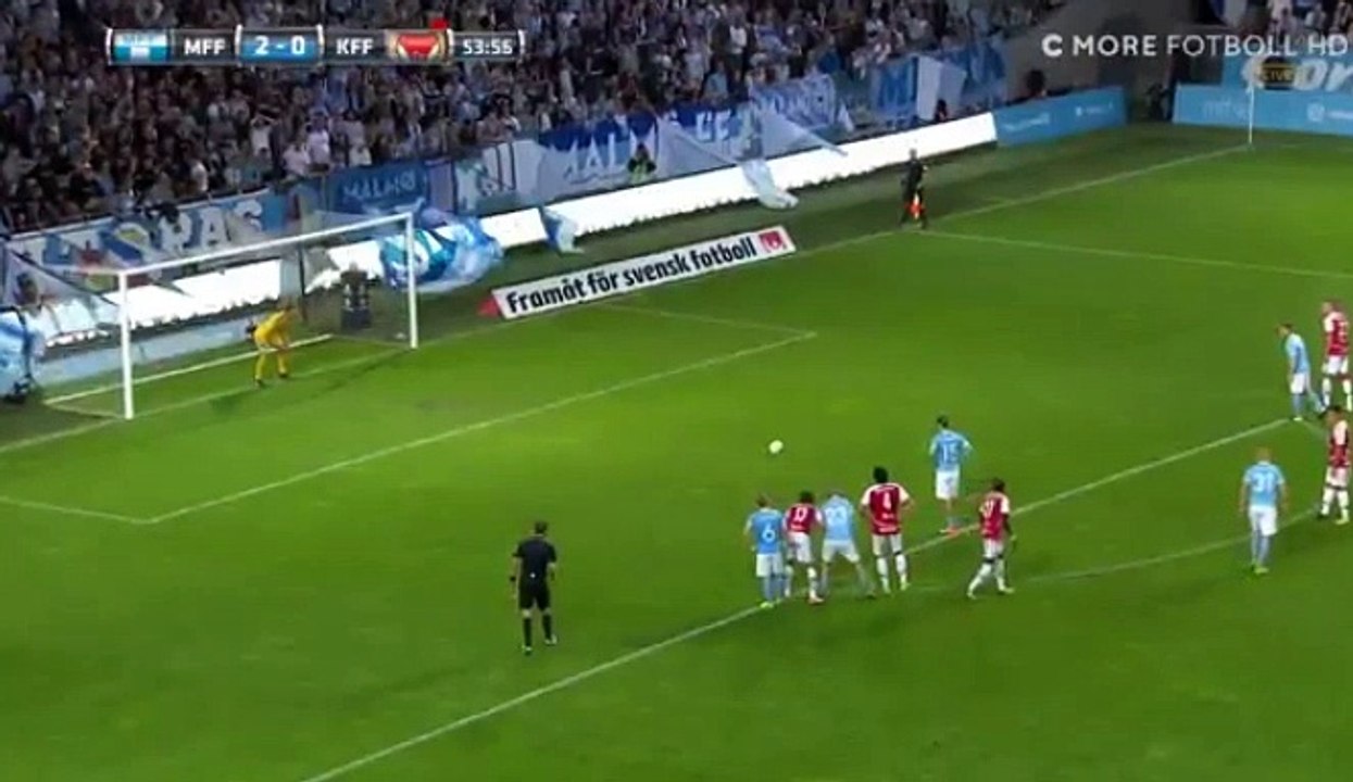 Pawel Cibicki (Penalty) GOAL HD - Malmo FF 3-0 Kalmar 11.08.2017