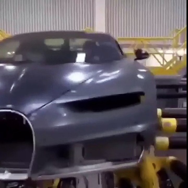 Bugatti Chiron chassis tested for 3 weeks straight to simulate 1 year of road use. funny