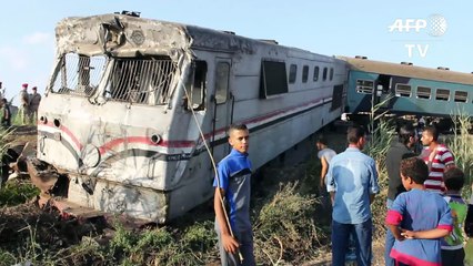 Egypte: au moins 36 morts dans une collision de trains