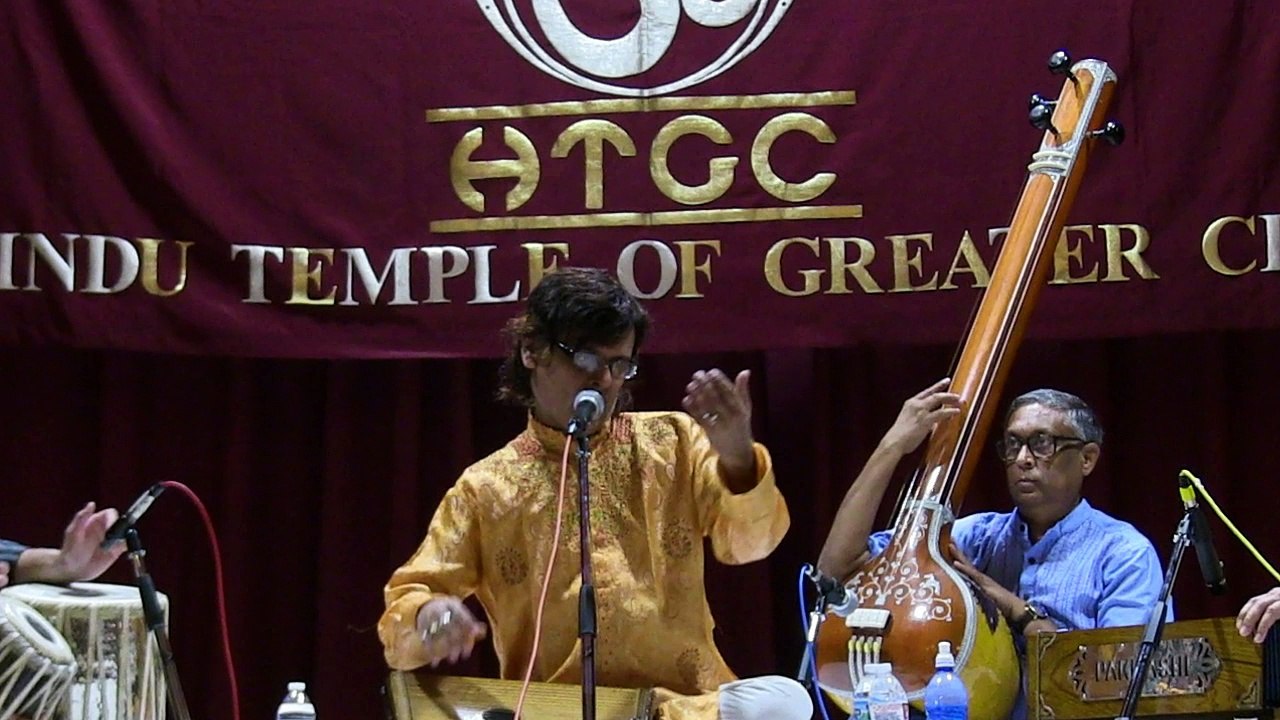HINDU TEMPLE OF GREATER CHICAGO, LEMONT, IL HINDUSTANI CONCERT: PT. AMIT CHAKRABORTY: MAANG KHAMAZ-THUMRI
