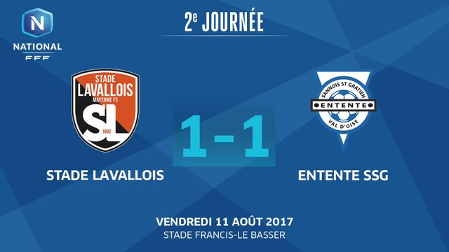 J2: Stade Lavallois MFC - Entente SSG (1-1), le résumé