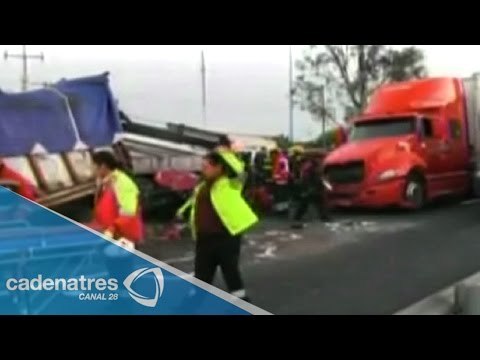 Accidente en la México-Querétaro deja tres personas heridas