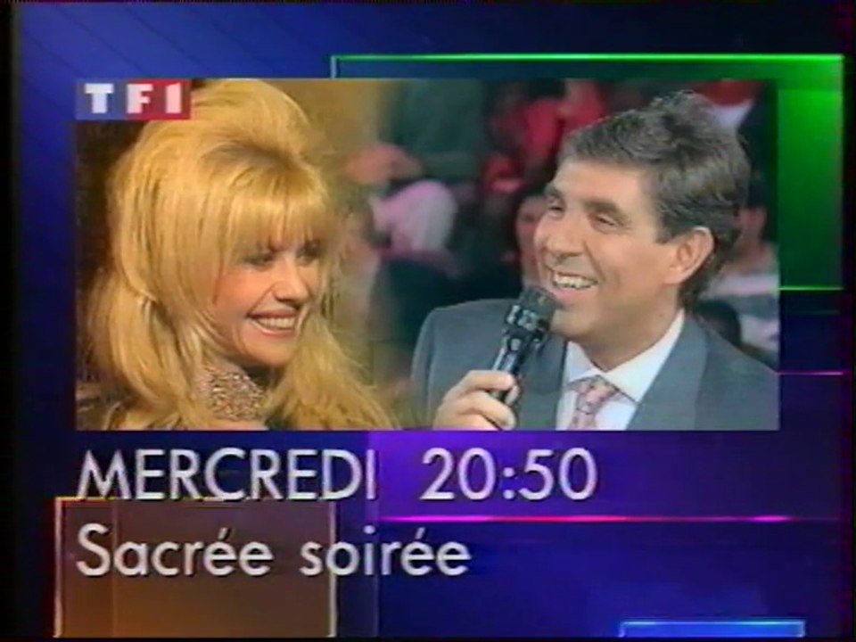 TF1 - 2 Février 1993 - Pubs, bandes annonces, début "Durand La Nuit"
