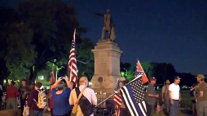 Clash with Antifa Scum at Confederate Monument in New Orleans