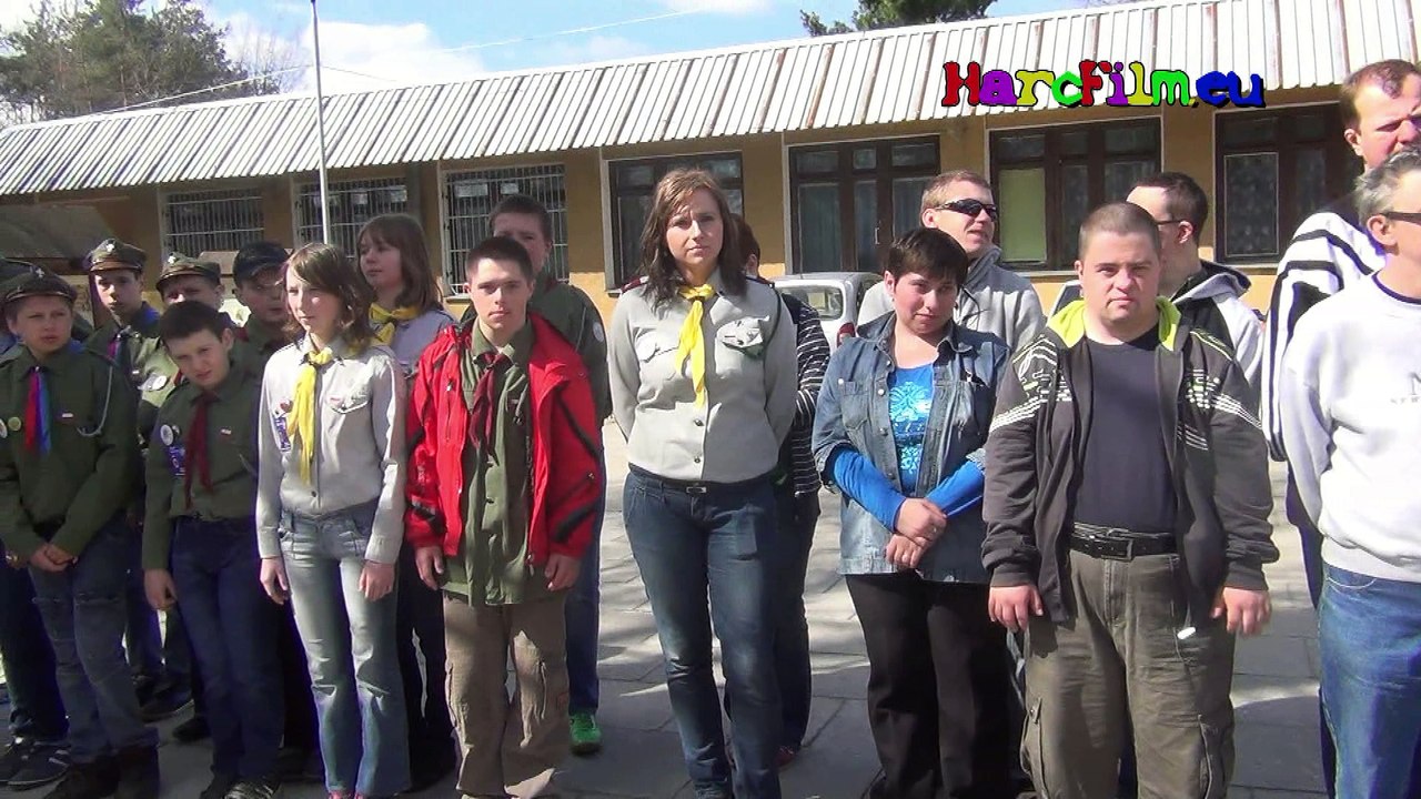 Ogólnopolski Biwak Drużyn Harcerskich „Nieprzetartego Szlaku” Mielec 19 – 21 kwietnia 2013r.  apel, podsumowanie biwaku