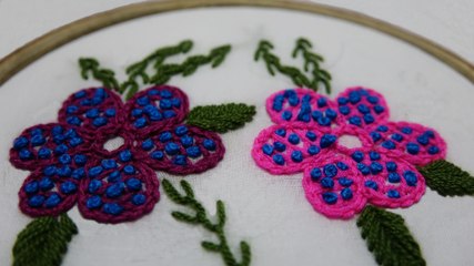 Hand Embroidery: Hand Stitch: Lattice Stitch