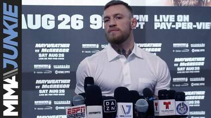 Conor McGregor full media scrum at UFC Performance Institute