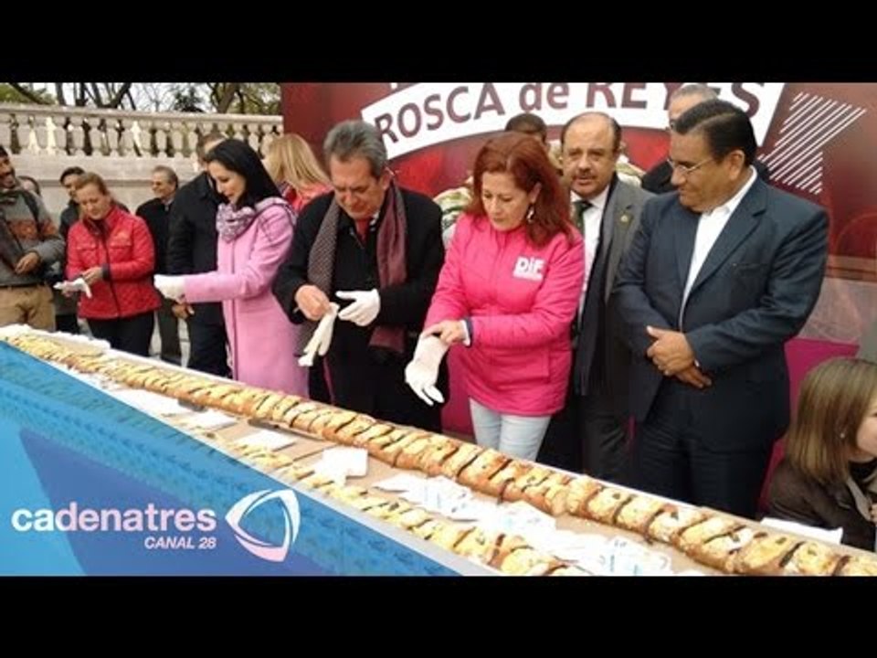 Aguascalientes presume la rosca de Reyes más grande de México
