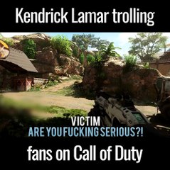 Kendrick Lamar Trolls Fan on Call of Duty