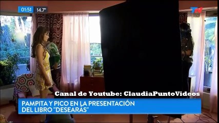 Pampita y "Pico" Mónaco en la presentación del libro "Desearás" Novela de Erika Halvorsen