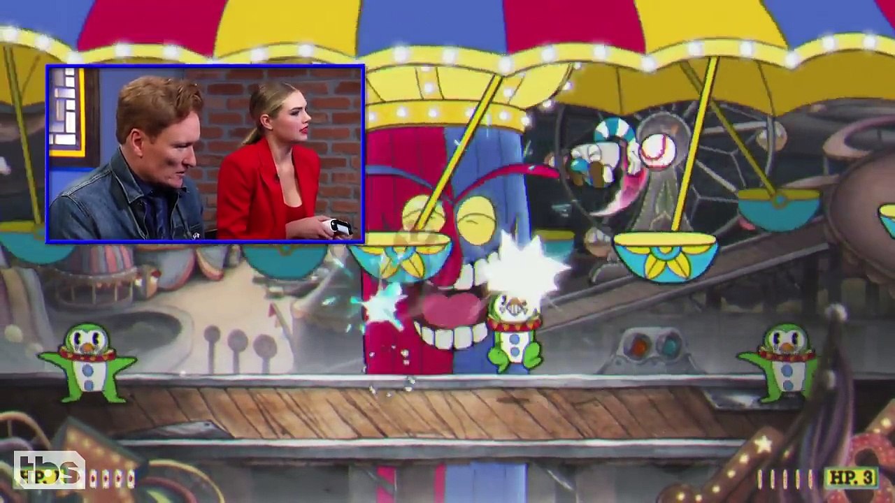 Clueless Gamer: Cuphead With Kate Upton CONAN on TBS