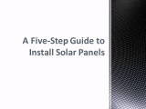 A DIY Process Guide to Install Solar Panels at Your Own Residence