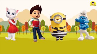 Wrong Face Smuf Angela Minion Ryder Paw Patrol Finger Family Song Learn Colors For Kids