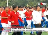 Presiden Joko Widodo Ikuti Senam Bersama di Istana Bogor