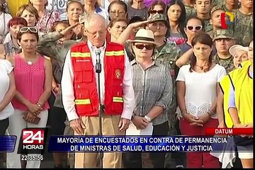 Mayoría de peruanos en contra de permanencia de ministras, según Datum