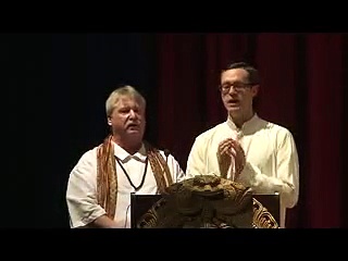 English men reciting Sanskrit