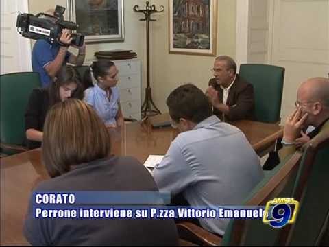 CORATO. Perrone interviene su Piazza Vittorio Emanuele