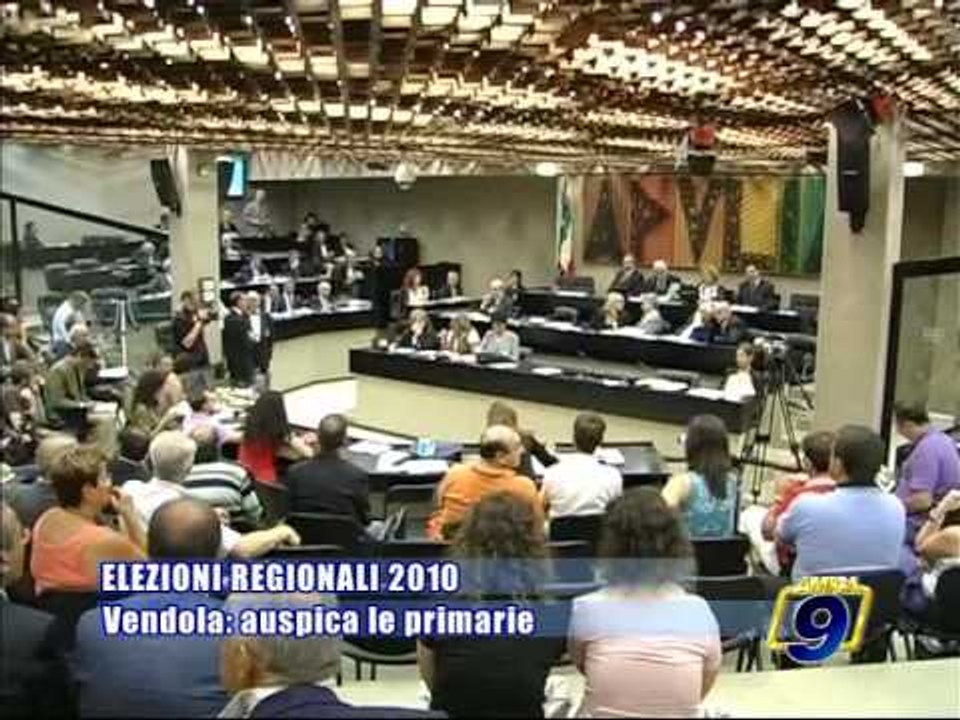 REGIONALI 2010. Nichi Vendola auspica le primarie