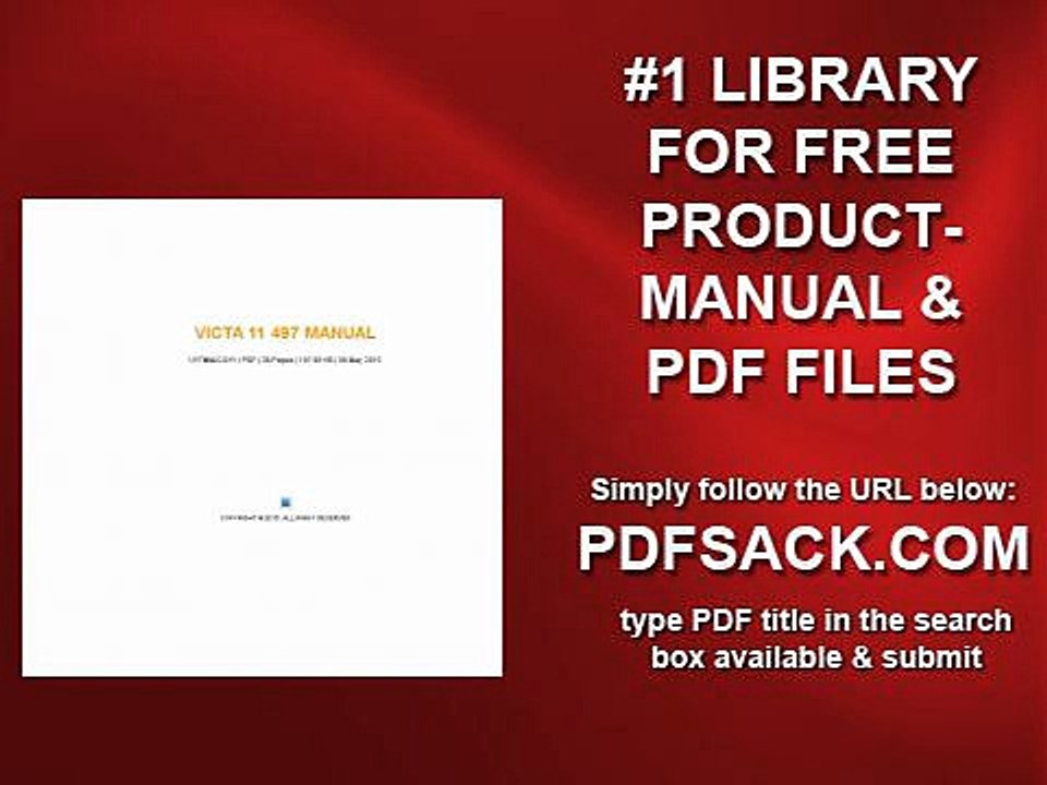Victa 11 497 Manual