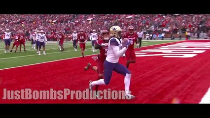 Fastest WR in College Football || Washington WR John Ross Highlights ᴴᴰ