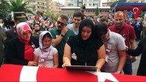 Maçka'da şehit olan başçavuş için tören düzenlendi