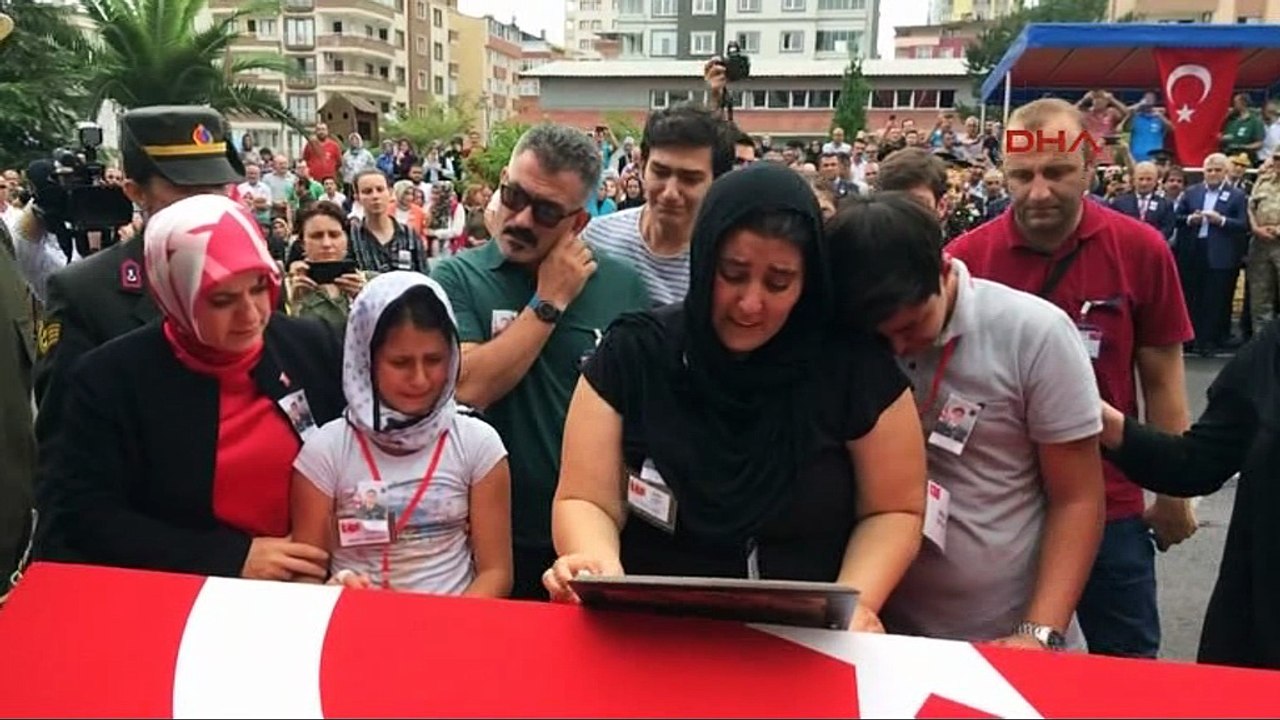 Maçka'da şehit olan başçavuş için tören düzenlendi