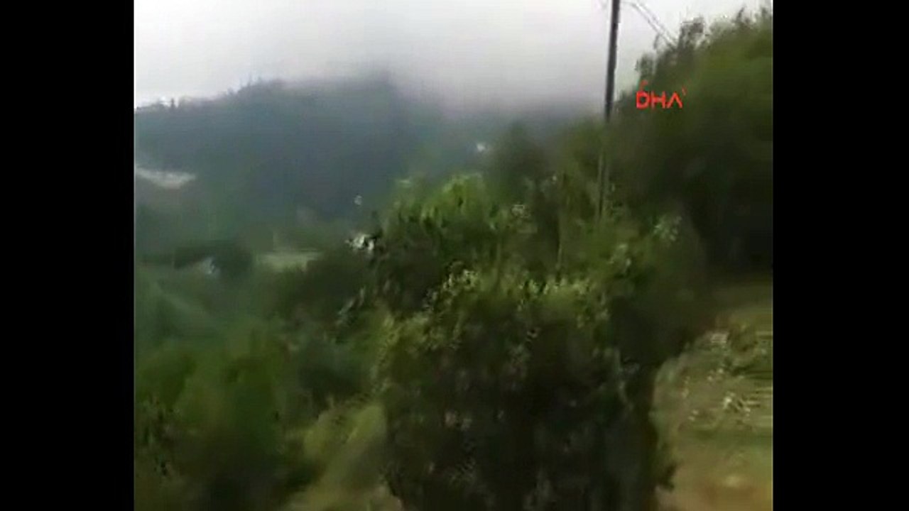 Trabzon Maçka"daki PKK"lı teröristlerle çatışma anı kamerada