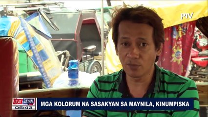 Mga kolorum na sasakyan sa Maynila, kinumpiska
