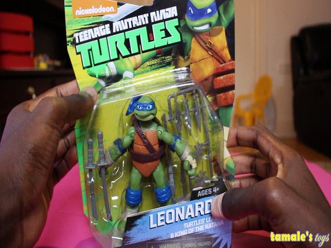 NICKELODEON TEENAGE MUTANT NINJA TURTLES LEONARDO TURTLES LEADER FIGURE REVIEW + UNBOXING Toys BABY Videos