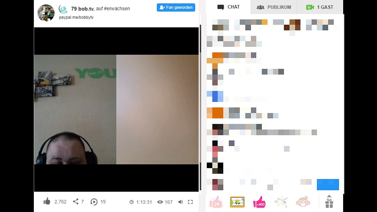 Bob leakt Live auf YouNow einen anderen User