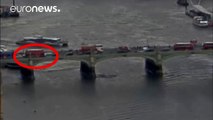 London attack: Moment car drove into pedestrians on Westminster Bridge