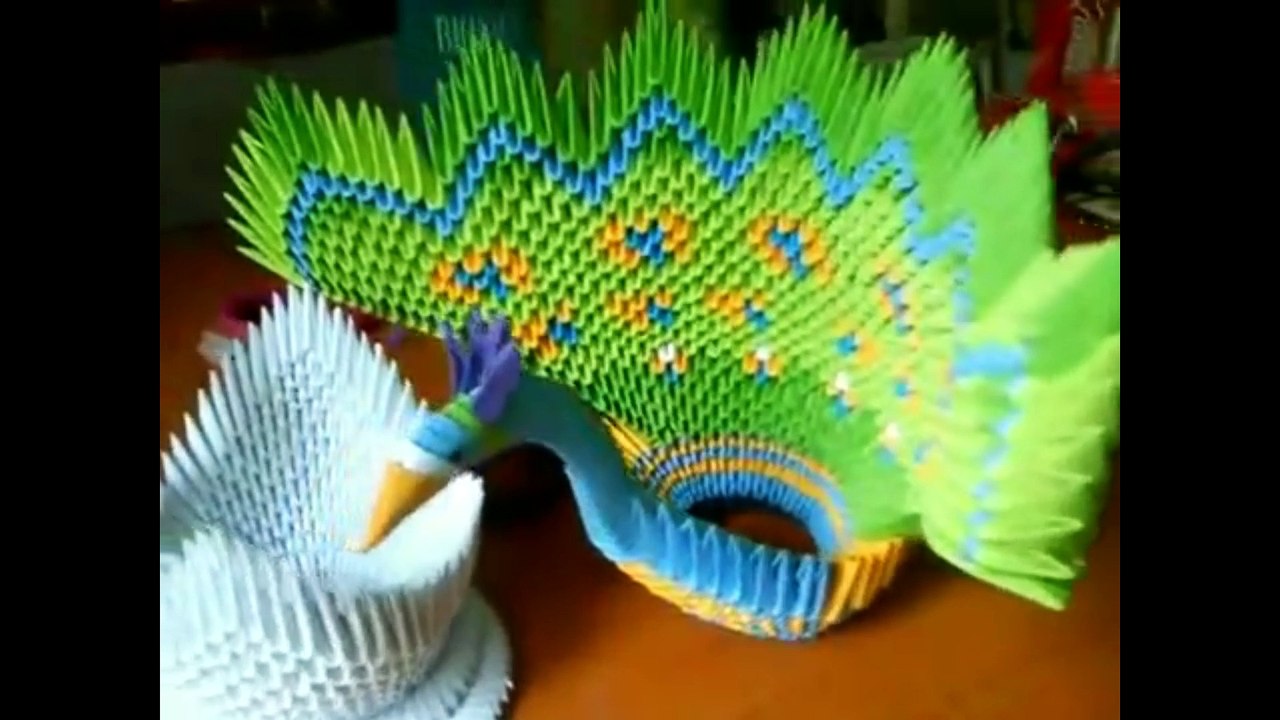 How To Make A Peacock with Hand Art Work
