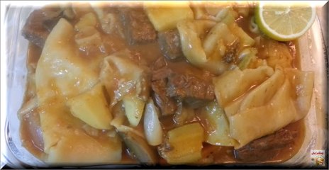 المطازيز باللحم والخضار