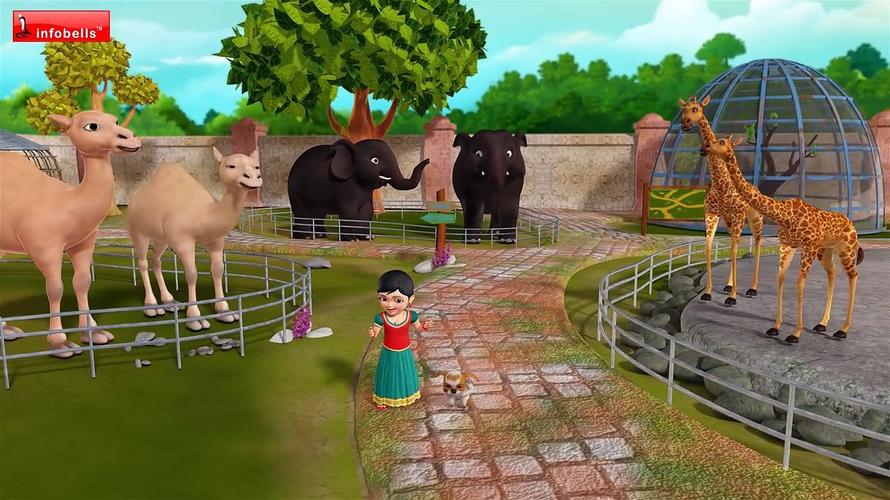 விதவிதமான விலங்குகள் | Tamil Rhymes for Children | Infobells