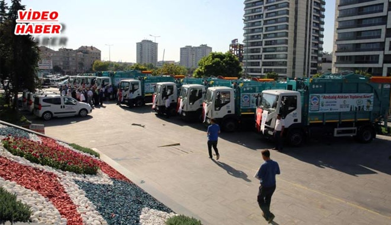 (12 Ağustos 2017) AMBALAJ ATIKLARI TOPLAMA ARAÇLARI HİZMETE BAŞLADI. TÜRKİYE’DE 150 ADET, MELİKGAZİ’DE 9 ADET