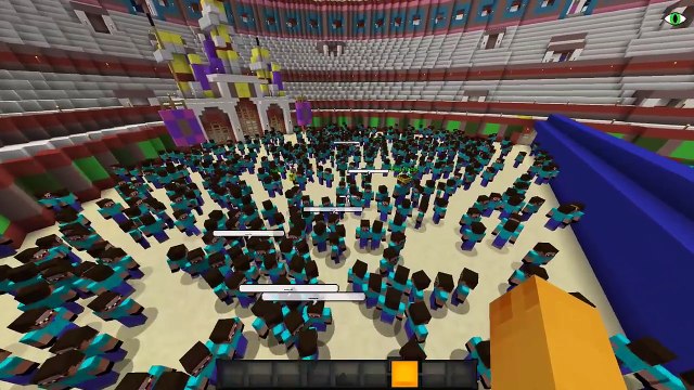 10.000 NOOBS VS HEROBRINE MINECRAFT ROLEPLAY COLISEO #3