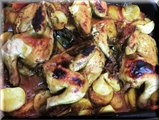 صينية الدجاج بالخضارchicken with vegetables in the oven II