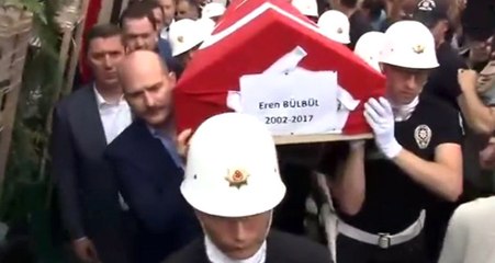 Maçka Şehidi Eren Bülbül'ü Binlerce Hemşehrisi Son Yolculuğuna Uğurladı